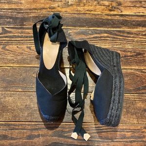 Castaner Chiara Black Wedge Espadrille